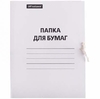 Папка для бумаг с завязками OFFICESPACE, картон немелованный, 320г/м2, белый, до 200л. (257311) (1/1