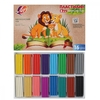 Пластилин Луч ,16 цветов, 240 гр., без стека, картонная упаковка, "Zoo"