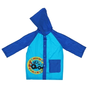 Дождевик детский СИНИЙ ТРАКТОР р-р 98-104 RIKI KIDS в кор.50шт
