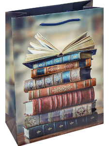 Optima Пакет подарочный с глянц.ламинацией 22x31x10 см (МL) Драгоценные книги, 128 г ПКП-4240