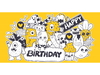 OPTIMA Конверт для денег "Happy Birthday" (монстрики) 1-04-0439