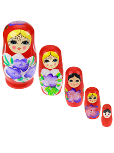 Деревянная игрушка. МАТРЕШКА (5кукол) "РАСПИСНЫЕ МАТРЁШКИ № 3" (арт. ИД-6048)