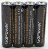 Батарейка GoPower ААA мини-пальчик 4 шт в упаковке 60 шт в коробке 00-00015593