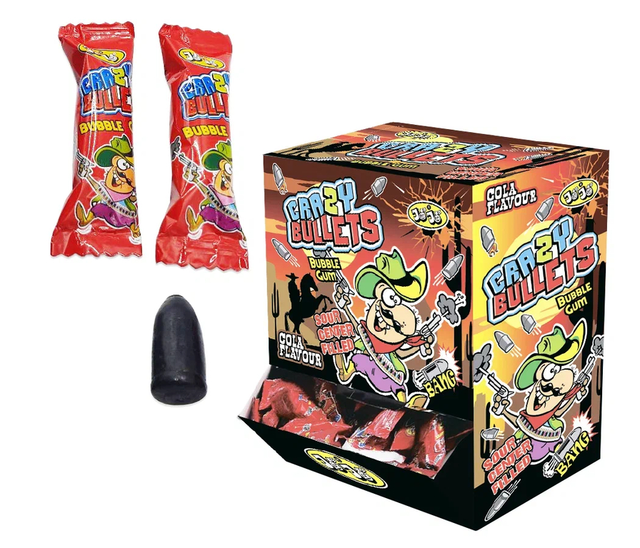 Жевательная резинка Crazy bullets 8*200*4